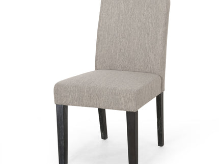 Contemporary Dining Chair With Upholstered Seating And Tapered Legs