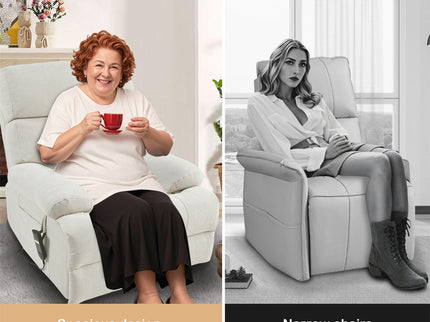 Oversized Power Lift Recliner Chai With Remote Control, Side Pocket, Spacious Seat