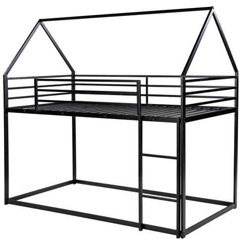 House Bunk Bed With Built In Ladder