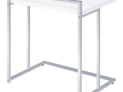 Rectangular Top Snack Table - White