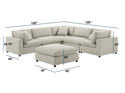 Cassandra - Sofa With Ottoman