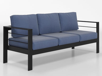 All-Weather Patio Sofa With Cushions, 3 Seat Outdoor Couch