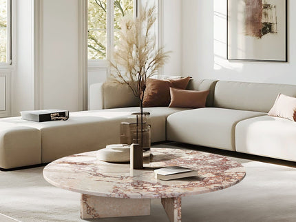 Luxury Coffee Table With Unique Veining, Unique Stone Design