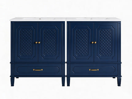 Bathroom Vanity With Sink, Soft Closing Door, Multi Functional Storage