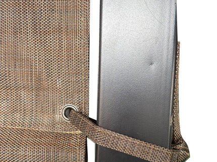 13' X 7.7' Outdoor Pergola Sun Shade Cover Cloth Patio Canopy Hdpe Permeable With Grommets - Brown