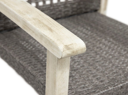 Outdoor Dining Chair Acacia Wood Frame (Set of 2)