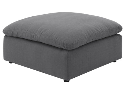 Greeley - Upholstered Square Ottoman With Cushion - Charcoal
