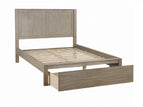 Dark Gray / California King / 1 Drawer