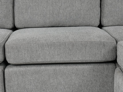 Modern 2 Seater Loveseat Sofa With Pull-Out Bed, Fabric, Built-In USB Ports & Cup Holders
