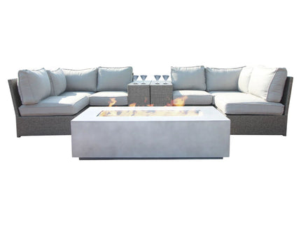 Outdoor Elegance Conversation Set With Fire Pit