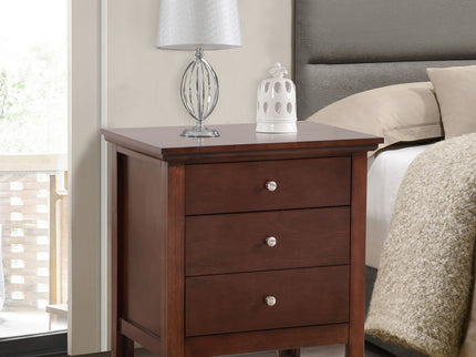 Hammond - 3 Drawer Nightstand - Cappuccino