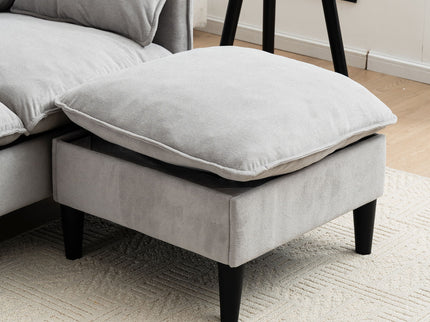 Convertible Combination Sofa With Footstools With Storage
