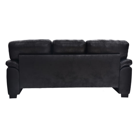 3 Seater Sofa With Padded Armrests And Triangular Leg