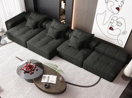 Modern Oversized Diy Combination, Modular Sectional Sofa With Pillows