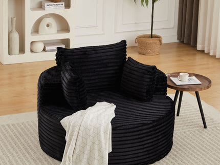 Modern Single Sofa With Backrest Pillow For Living Room