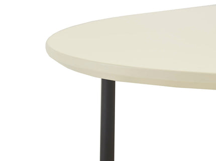 Oval Coffee Table - White / Natural