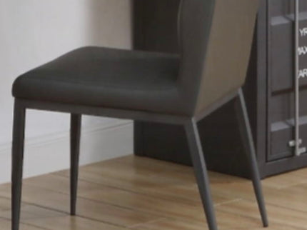 Cargo - Synthetic Leather Chair - Gunmetal