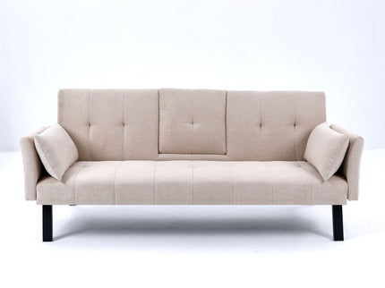Sofa Bed With Foldable Design And Cup Holder