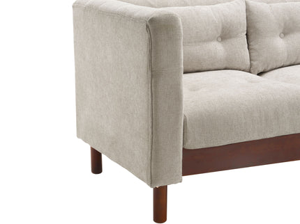 Upholstered Sofa Modern 3 Seater Sofa Couch With Tufted Design For Living Room