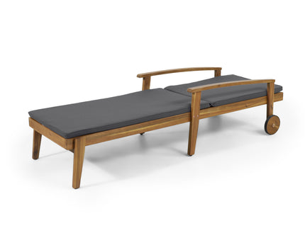 Jason - Chaise Lounge Adjustable Acacia Wood Outdoor Furniture
