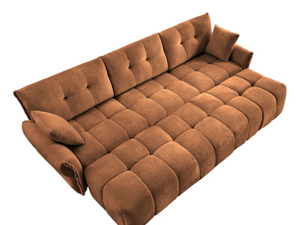 Sofa Set With Ottoman And Pillows, Textured, High Resilience Cushions