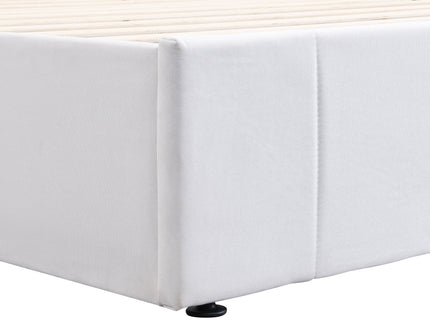 Elegant Upholstered Platform Bed With Hydraulic Storage System