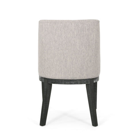 Modern Dining Chair With Durable Fabric Upholstery And Sturdy Wooden Frame (Set of 2)