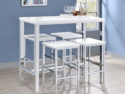 Nimitz - 5 Piece Bar Set - Gloss White