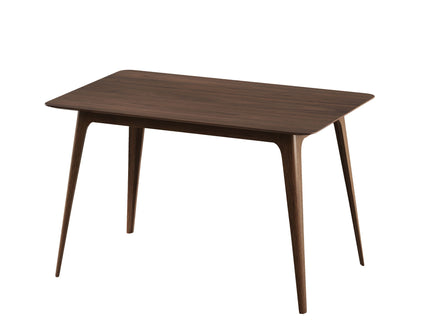 5 Piece Dining Set With 1 Table And 4 Upholstered Chairs - Brown / Walnut