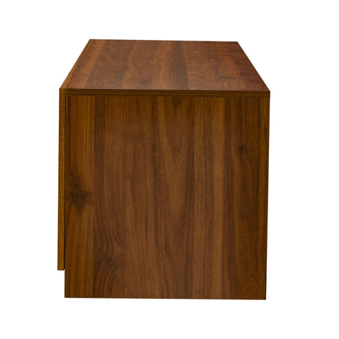 78" TV Stand For TVs Up To 85", Media Console, Adjustable Shelves - Walnut