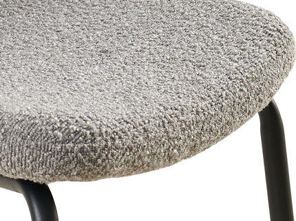 Boucle Dining Chairs, Dining Chairs With Metal Legs For Dining Room, Kitchen, Living Room