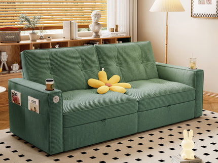 2 In 1 Convertible Sofa Bed For Living Rooms