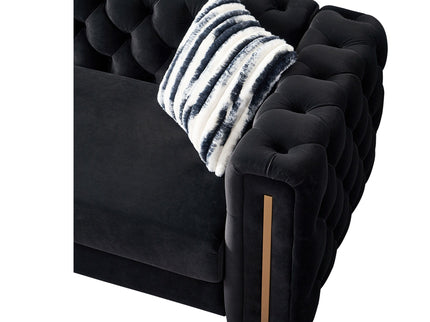 Chesterfield - Modern Tufted Living Room Sofa, 84.25''W Couch