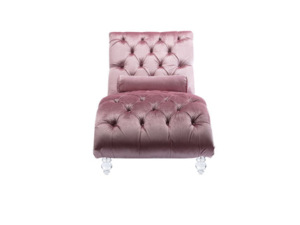 Chaise Lounge Indoor, Button Tufted Upholstered Chaise Lounge Chair With Pillow