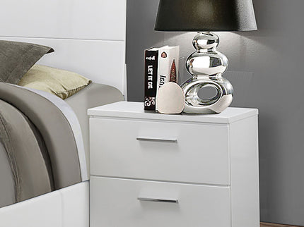 Dulcey - 2 Drawer Nightstand - Gloss White