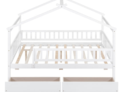 House Bed With 2 Drawers