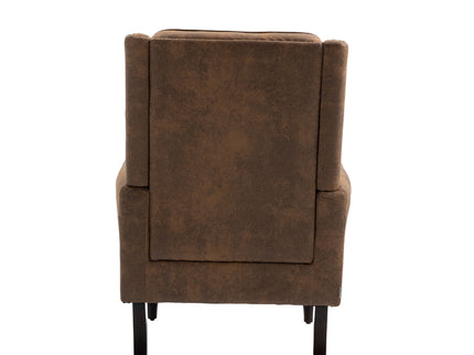 Modern Accent Armchair With Sturdy Wood Legs