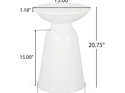 Outdoor Modern Metal End Large Table