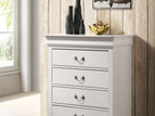 White / 4 Drawers