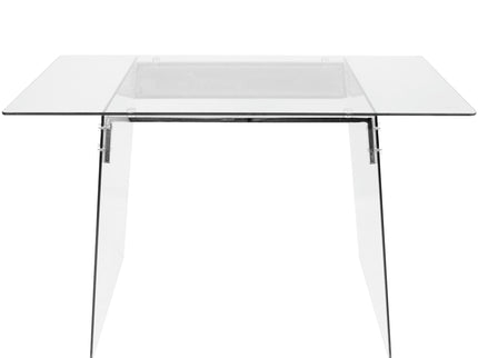 Glacier - Contemporary Desk - Clear / Chrome