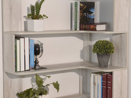 L-Shaped Corner Bookshelf