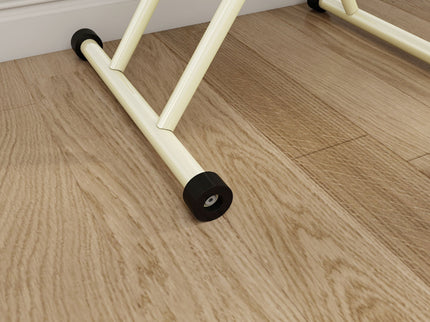 Adjustable Standing Table, Indoor & Outdoor Use, Portable With Adjustable Height - Off White / White