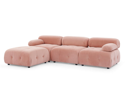 Modular Sectional Sofa, Button Tufted Design With Diy L-Shaped Layout, Reversible Ottoman
