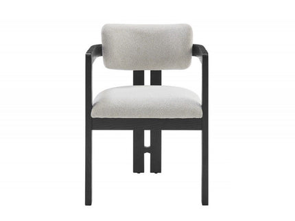 Upholstered Dining Armchair - Black