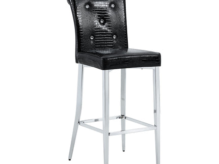 Bar Chairs & Crystal Clasp Design (Set of 2)