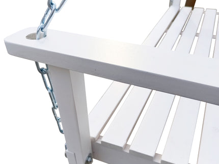 Front Porch Swing With Armrests For Outdoor Patio, Garden Yard, Backyard Or Sunroom