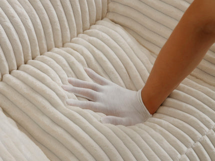 Giant Bean Bag Chair With Armrests And Footstool