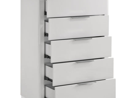 Jazz - 5 Drawer Chest - White
