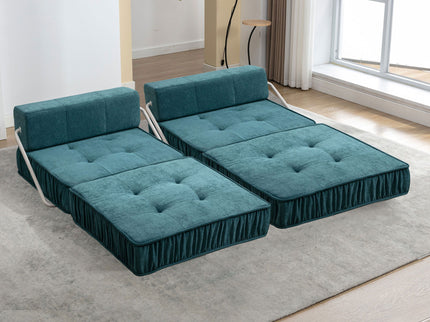 Folding Sofa With Removable Back Cushion, Convertible Futon Sleeper Chair