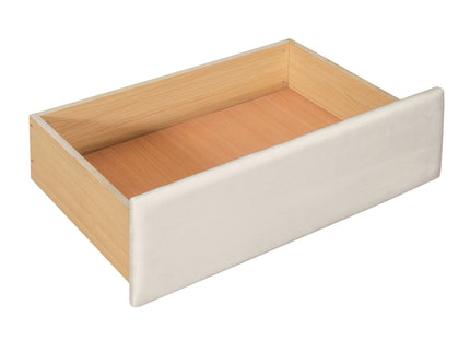 Upholstered Daybed With Cloud-Shaped Backrest, Trundle & 2 Drawers And USB Ports